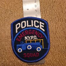 VANTAGE NYPD PATCH- EMERGENCY SQUAD   --SEE STORE F NYPD --FDNY PATCHES