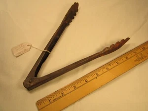 Vintage SALAD TONGS Courtesy D C HUBBARD Gage Oklahoma [Y61B1] - Picture 1 of 3