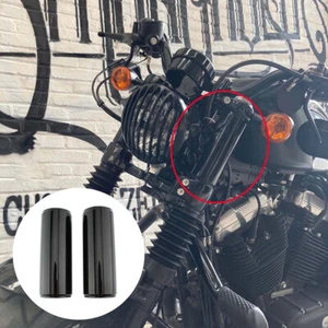 2x Motorcycle Front Fork Cover Fit Harley Sportster XL 1200X Forty-Eight 16-22 - Bild 1 von 10