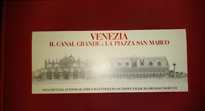 VENEZIA IL CANAL GRANDE E LA PIAZZA SAN MARCO Antonio Quadri. Libro Anastatica. - Bild 1 von 11