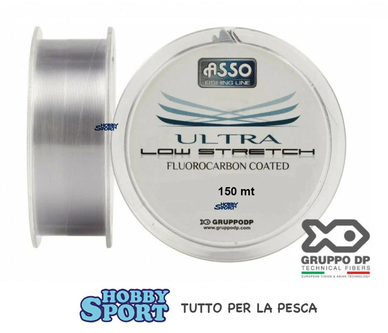 FILO ASSO ULTRA LOW STRETCH 0.22 mm 150 MT  COLORE CLEAR  MULINELLO E TERMINALE - Immagine 1 di 1