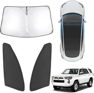 Parasol Karltys 3 piezas parabrisas para 2010-2025 10+ 4Runner, negro, plateado - Imagen 1 de 7
