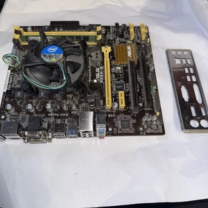 ASUS B85M-E Motherboard bundle + core i5 4440 LGA 1150 4gb + intel fan io plate - Picture 1 of 2