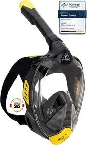 CRESSI Bali Full Face Snorkel Mask Unisex 100% Silicone Ultra-Clear AntiFog Lens - Picture 1 of 7