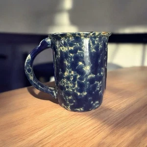 Vermont Bennington Potters Blue Agate 1967 dg Mug Thumb Rest - Picture 1 of 6