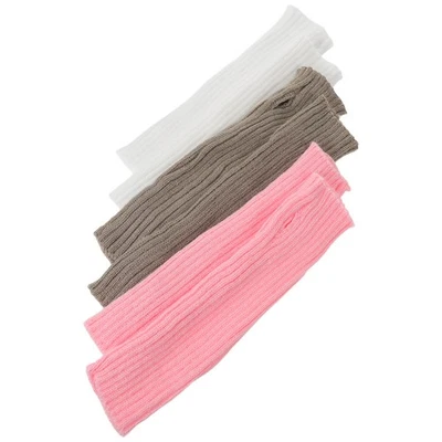  3 Paia Guanti in Maglia Senza Dita Donna Scaldamuscoli Maniche Lunghe - Immagine 1 di 4