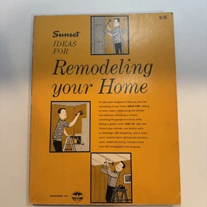 SUNSET Book Ideas for “REMODELING YOUR HOME” Mid Century Modern 1st Ed Paperback - Imagen 1 de 9