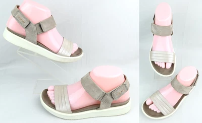 Женские сандалии из нубука ECCO Flowt лунный камень серебристые / теплые серые ЕС 37 США 6,5 - Изображение 1 из 4