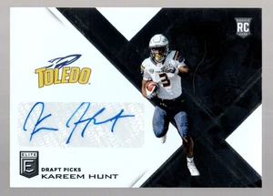 kareem hunt rookie rc draft auto autograph toledo rockets college 2017 - Picture 1 of 2