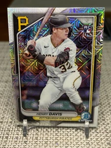 2024 Bowman Chrome #61 Henry Davis RC (Mojo Refractor) Pittsburgh Pirates - Picture 1 of 2