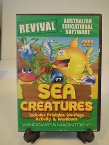 Revival Sea Creatures Australian Educational Software PC & MAC CD-ROM Ages 3-6+ - Picture 1 of 4