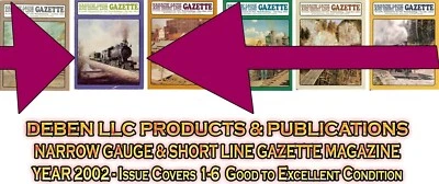 2002 Mar/Apr Narrow Gauge & Short Line Gazette Magazine-Used Free USPS Mail - Image 1 of 4