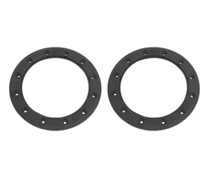 Hiper Wheels CF1 Tech 3 Rim Replacement Beadlock Rings Pair 10 Inch 10" Black - Picture 1 of 2