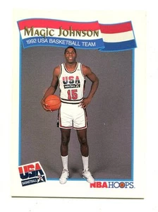 1991-92 Hoops McDonald's #54 Magic Johnson Olympic Team USA - Picture 1 of 1