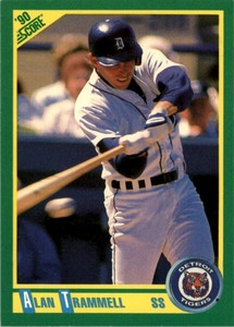 1990 Score MLB Alan Trammell #9