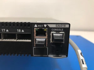 Mellanox SX6018 18-QSFP+Ports VIP InfiniBand Switch w/Ears P/N: 100-886-230-02 - Picture 1 of 5