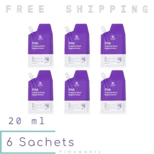 6 Sachets X 20 ml Leaders InSolution PHA Sleeping Mask Regeneration Hyaluronic - Picture 1 of 9