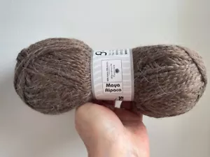 Brown Maya Alpaca Yarn 45231 Ice Yarns Bulky 100gr Alpaca Acrylic Blend 120yds - Picture 1 of 6