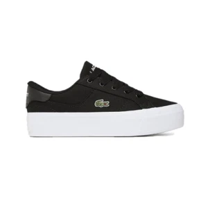 LACOSTE 7-45CFA0012312 PLATAFORMA ZIANE Mujer (M) Cuero Negro/Blanco Estilo de Vida Sh - Imagen 1 de 6
