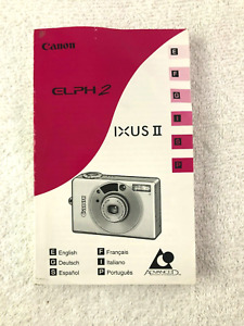 Canon ELPH 2 IXUS II Instruction Manual Guide Book 1999