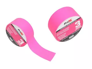 2x ProX XGF-360PINK 3" 180Ft Pink Commercial Grade Gaffer Tape AV Pros Choice - Picture 1 of 5