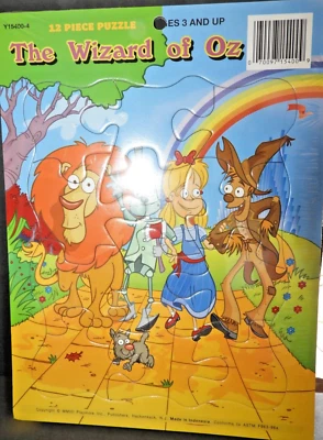 The Wizard of Oz Frame Tray Puzzle 12 pc Playmore New/Sealed 2007 - Image 1 of 2
