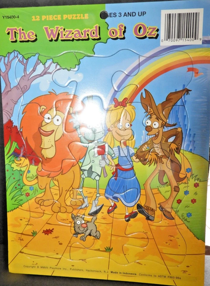 Pinocchio 12 PC Frame Tray Puzzle 2009 Kappa 11" X 8"