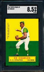 1964 TOPPS STAND-UP BASEBALL ED CHARLES SGC 8.5 NM-MT+