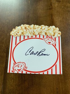 ACTOR-CARL REINER-Autographed/Signed POPCORN CARD