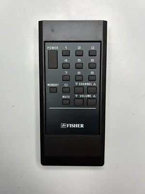 Fisher US0118 TV Remote Control, Black - OEM for CRT TVs PC203K, PC202, PC203 + - Image 1 of 3