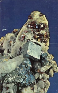 Postcard KS: Galena Crystal & Ruby Zinc Crystals, Galena, Kansas - Picture 1 of 2