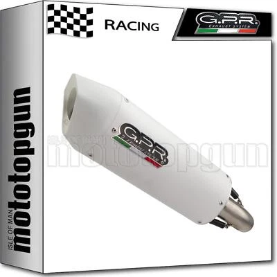 sistema completo escape carreras blanco aluminio gpr para husqvarna fs 450 2017 17 Foto 1 de 3