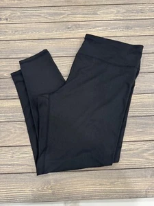 Kyodan Black High-Waist Leggings 80% Polyester 20% Spandex Womens 2x Activewear - Picture 1 of 4