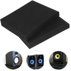 2Pcs Speaker Platform Pads Cushion Speaker Foam Mat Sponge Isolation Pad Replace - Picture 1 of 5