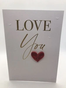 Autograph By Second Nature Love You Valentine's Hand finished Greeting Card - Picture 1 of 2
