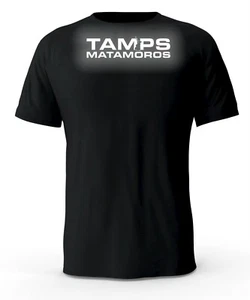 Matamoros TAMPS Tamaulipas Reflective Logo Black T-Shirt - Picture 1 of 4