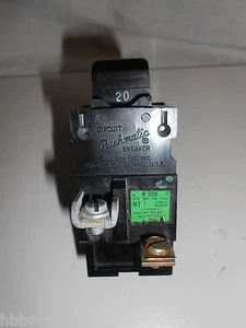 Pushmatic Breaker P220 2 pole 20amp Breaker, Bulldog ITE Siemens - Picture 1 of 2
