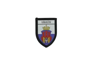 Patch bedruckt Stickerei Reise Souvenir Schild Stadt Flagge Krakau Polen - Bild 1 von 1