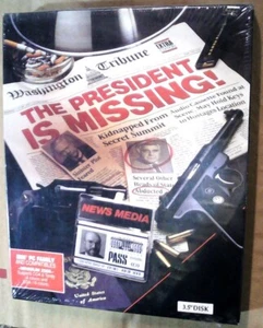 COSMI 1989 The President Is Missing! 3.5 Disk IBM PC Game - Picture 1 of 4