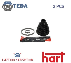 451 750 CV JOINT BOOT KIT PAIR FRONT TRANSMISSION SIDED HART 2PCS NEW - Picture 1 of 5