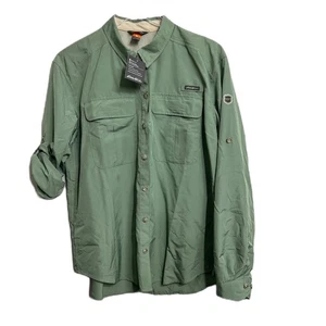 Camisa guía mujer Eddie Bauer manga larga salvia grande nueva con etiquetas - Imagen 1 de 7