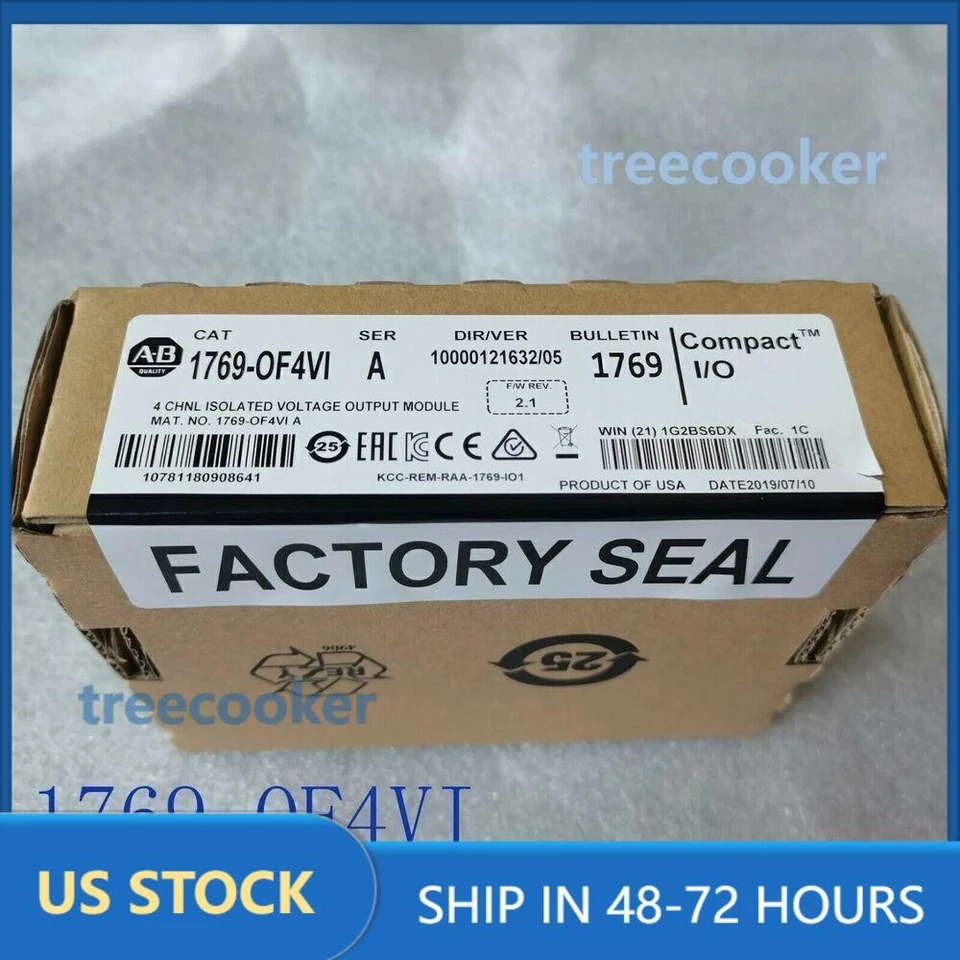 Novo Allen-Bradley 1769-OF4VI CompactLogix 4 Pt Módulo de Tensão A/O EUA Sem Impostos - Imagem 1 de 1