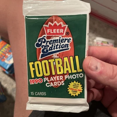 1990 Fleer Football Pack Premiere Edition Sealed Unopened 🔥📈old School Fun!! - Image 1 of 4