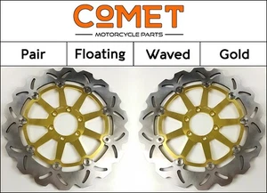 Aprilia Mana 850 GT 2009-2016 [Par de discos de freno delanteros Comet serie WF dorados] - Imagen 1 de 6