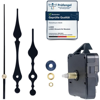 SIUMIR LUSEE Movimento Meccanismo Orologio da Parete con 1 Set di Lancette Orologio per