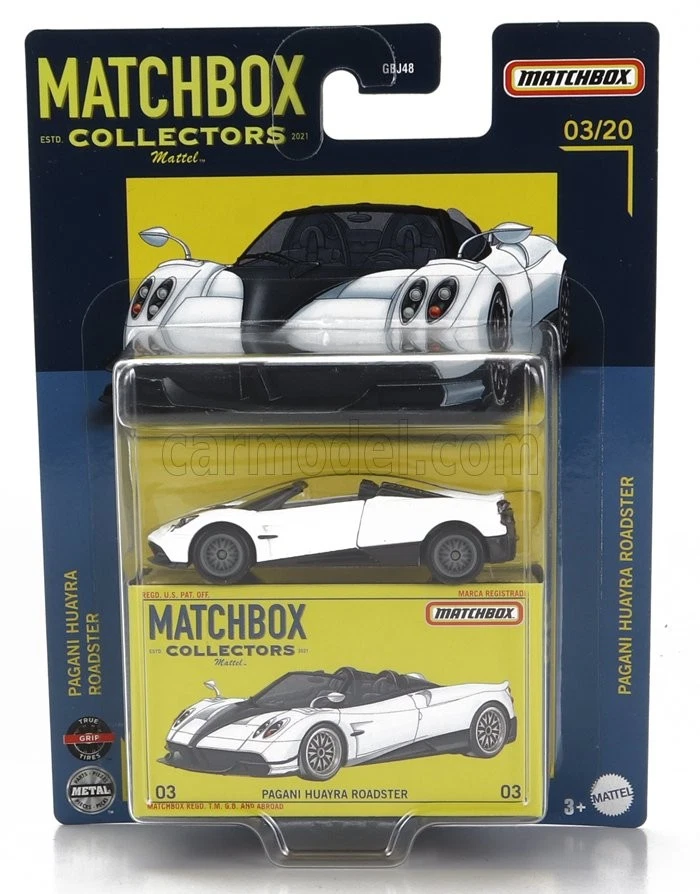 1/64 MATTEL HOT WHEELS - PAGANI - HUAYRA ROADSTER OPEN 2012 HFL77-4B10 - Immagine 1 di 1