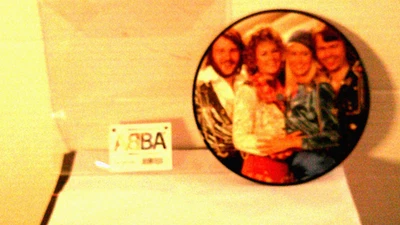 ABBA,Polar Music"Waterloo"Sweden,7"Picture Disc,2014,Sung in Swedish & English,M - Image 1 of 2