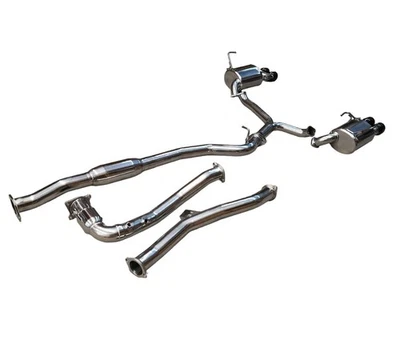 ULTREX EXHAUST FOR SUBARU WRX MANUAL MY15-21 BLACK CHROME TIPS - image 1 of 4
