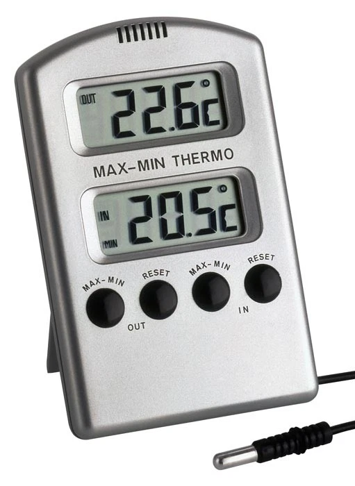 MIN-MAX-THERMOMETER SIGMA TFA 30.1020 KABELSONDE 3 METER FLÜSSIGKEITSTHERMOMETER