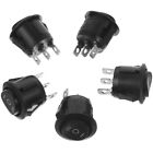 5 Pack 3/23mm Car Rocker Switches - Single Pole Double Throw Push Button